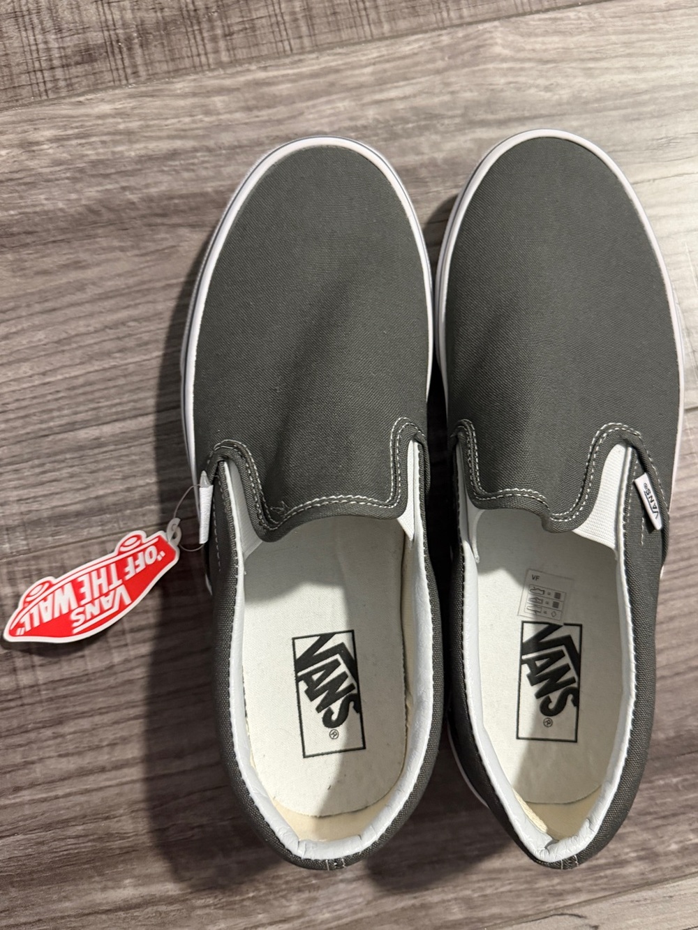 NWT Vans Classic Grey Slip on shoes